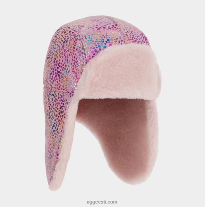 UGG lapsed säratäpiline lambanahast püüdja PHPB1784 sädelev täpp roosa