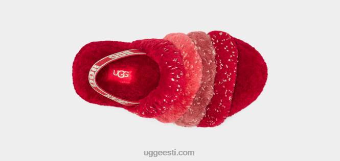 UGG lapsed kohev jah metallik sädelus multi PHPB245 punane multi