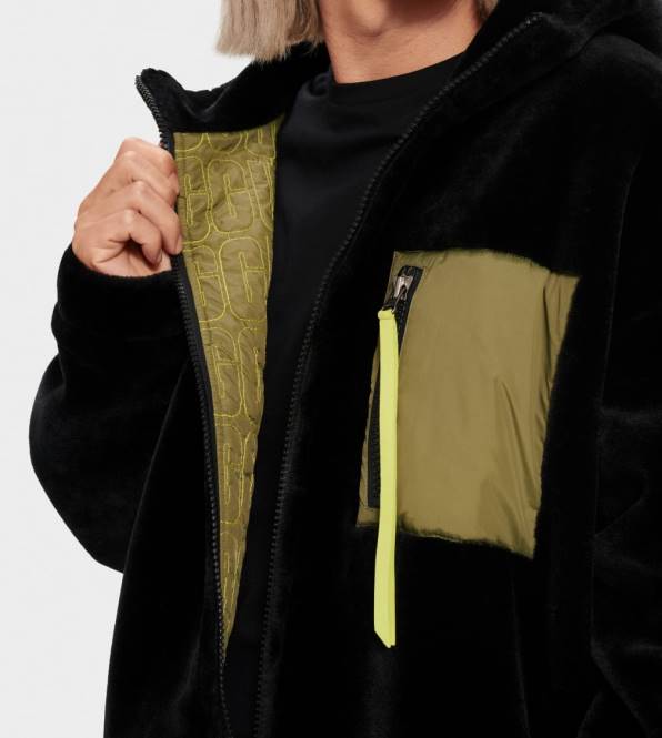 UGG mehed kairo kunstkarusnahast jakk PHPB1904 must