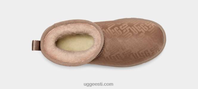 UGG naised klassikaline ultra mini monogramm PHPB2138 pruunikas hall