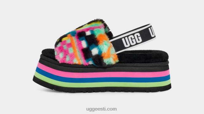 UGG naised disko kontrollib slaidi PHPB58 must multi
