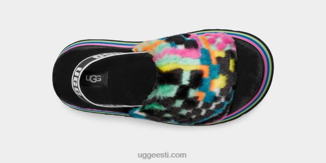 UGG naised disko kontrollib slaidi PHPB58 must multi