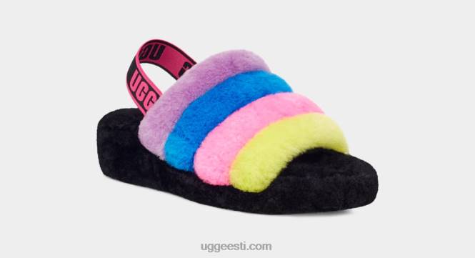 UGG naised kohev jah liugu triibud PHPB846 must/taffy roosa multi
