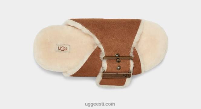 UGG naised lukk väljapoole PHPB788 kastani seemisnahk