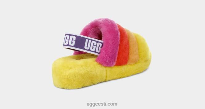 UGG naised uhkus kohev jah liug PHPB838 uhkus vikerkaare kollane