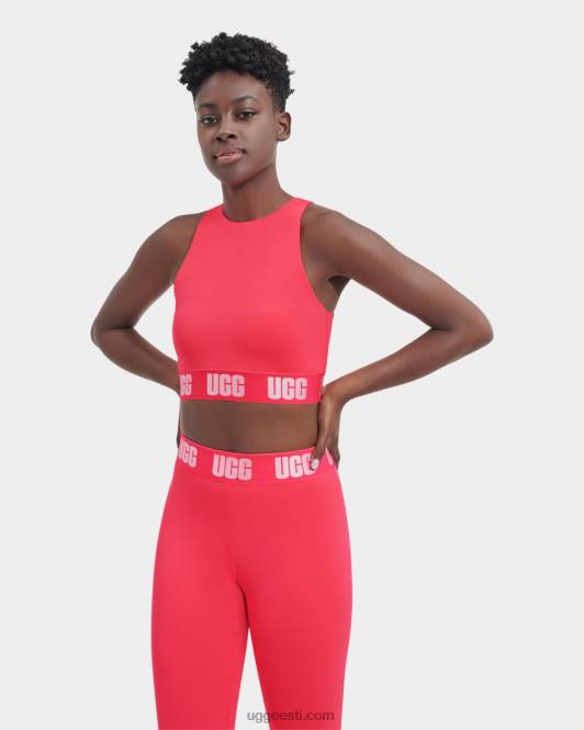 UGG naised wilmina logoga bralette PHPB1020 flamingo roosa