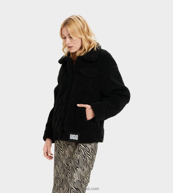 UGG naised frankie sherpa rekkamehe jope PHPB991 must
