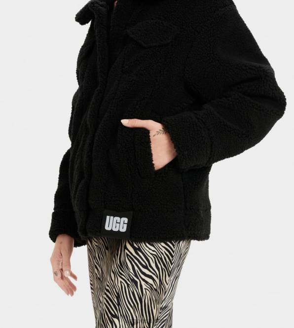 UGG naised frankie sherpa rekkamehe jope PHPB991 must