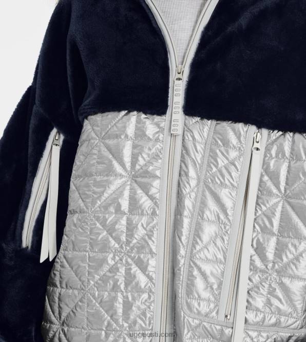 UGG naised marlene tepitud jakk metallik PHPB1371 oonüks/hõbe