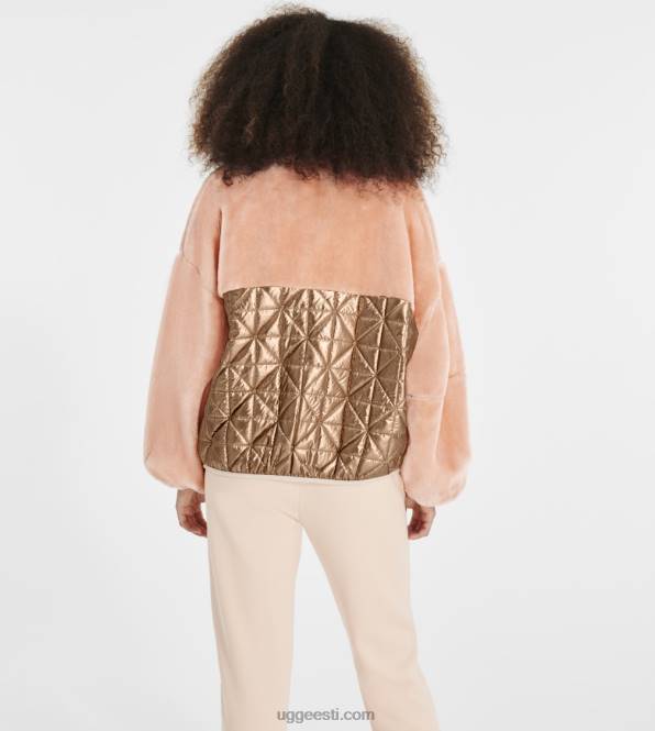 UGG naised marlene tepitud jakk metallik PHPB1372 roosa dusk/roosa kuld