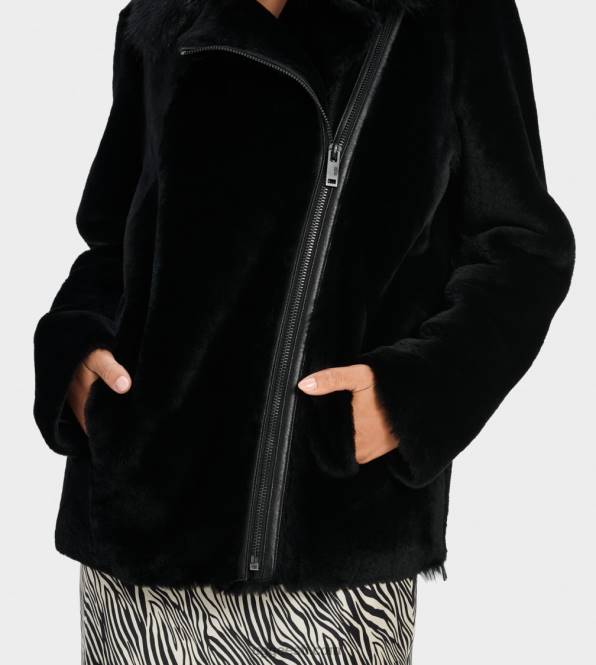 UGG naised nadine lühike shearling jope PHPB185 must