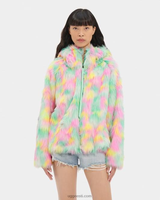 UGG naised nelk kunstkarusnahast jope aura PHPB94 sidruni-laimi aura