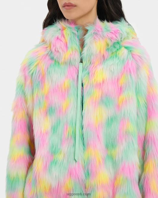 UGG naised nelk kunstkarusnahast jope aura PHPB94 sidruni-laimi aura