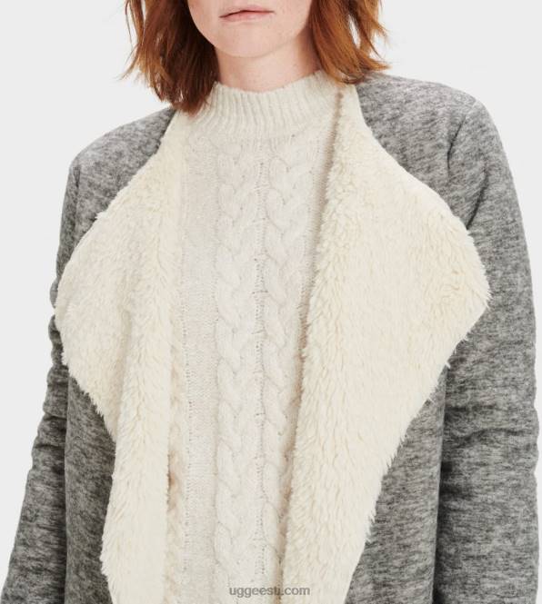 UGG naised abriana suurrätikuga kardigan PHPB112 hall kanarbik
