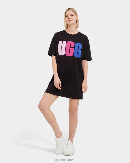 UGG naised alayah logoga triiksärgikleit PHPB2062 must