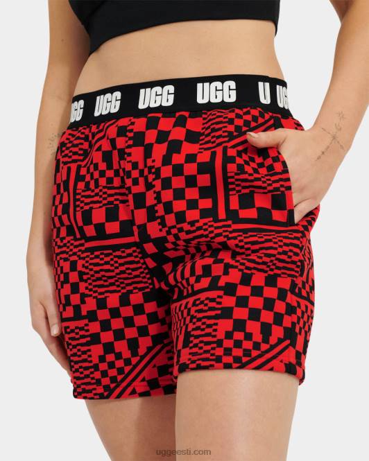 UGG naised chrissy lühikesed tšekid PHPB1054 süüdata/mustad tšekid