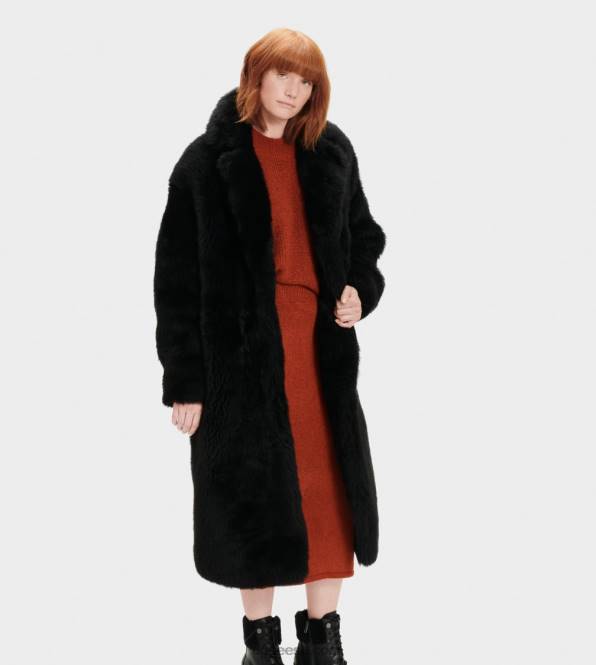 UGG naised esme pikk shearling mantel PHPB1174 must