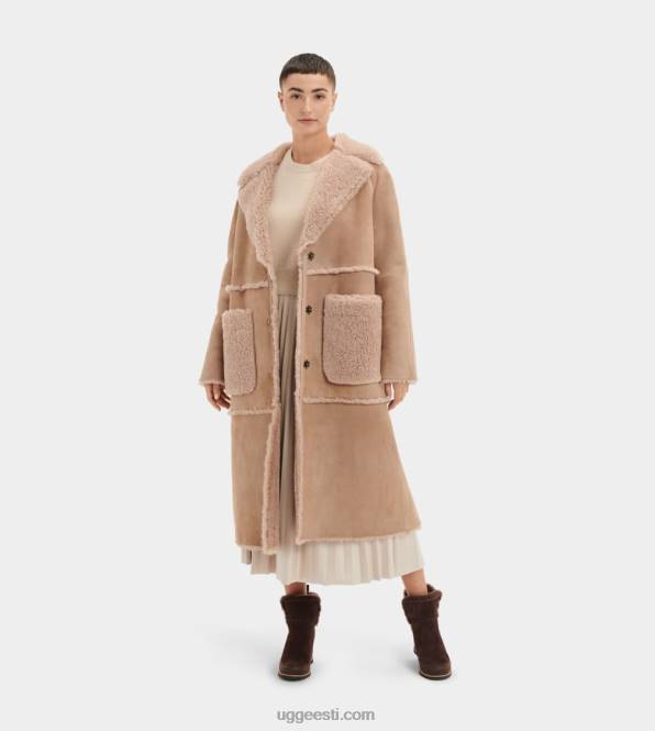 UGG naised fayre twinface lambanahkne mantel PHPB1169 sandlipuu