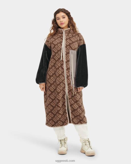 UGG naised marlene sherpa pikk mantel PHPB1337 kilpkonna logo