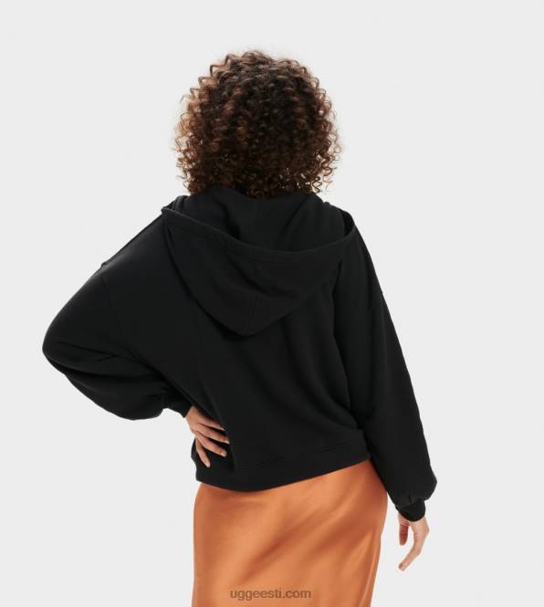 UGG naised abbi poolkuu varrukatega kapuuts PHPB1368 must