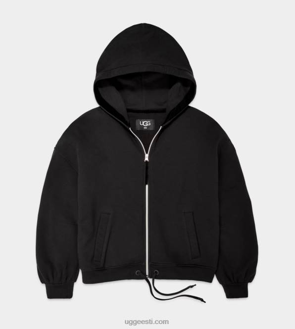 UGG naised abbi poolkuu varrukatega kapuuts PHPB1368 must