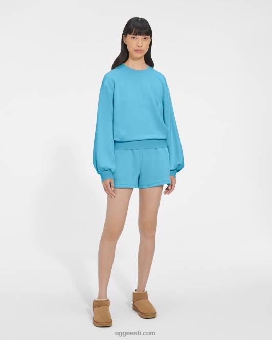 UGG naised brook balloon sleeve crewneck PHPB1363 bahama sinine