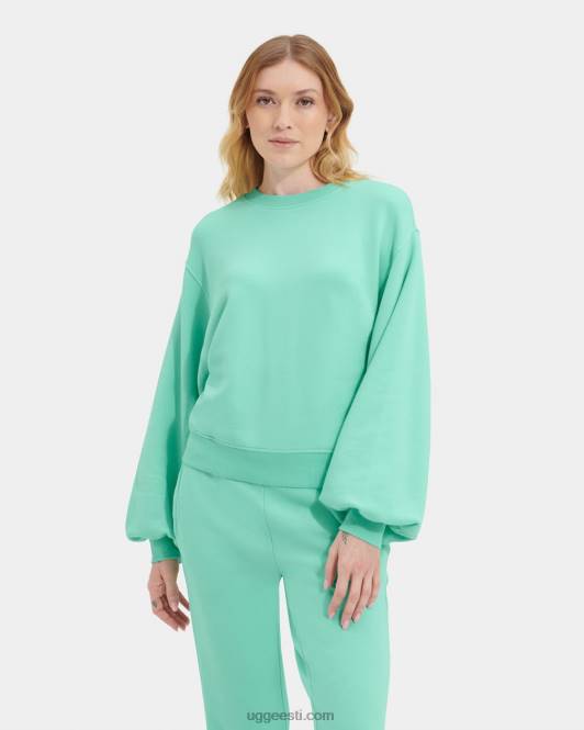 UGG naised brook balloon sleeve crewneck PHPB1364 kahvatu smaragd