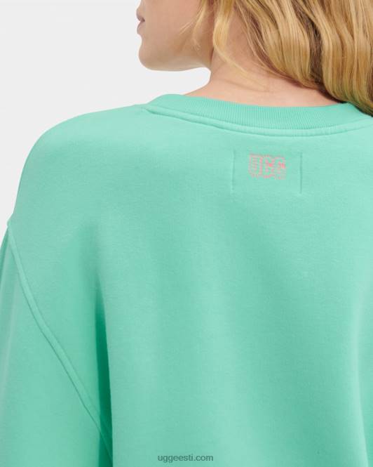 UGG naised brook balloon sleeve crewneck PHPB1364 kahvatu smaragd