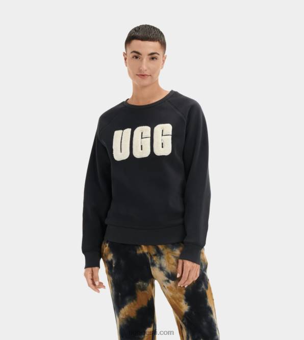 UGG naised madeline fuzzy logo crewneck PHPB1018 must/kreem