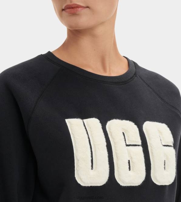 UGG naised madeline fuzzy logo crewneck PHPB1018 must/kreem