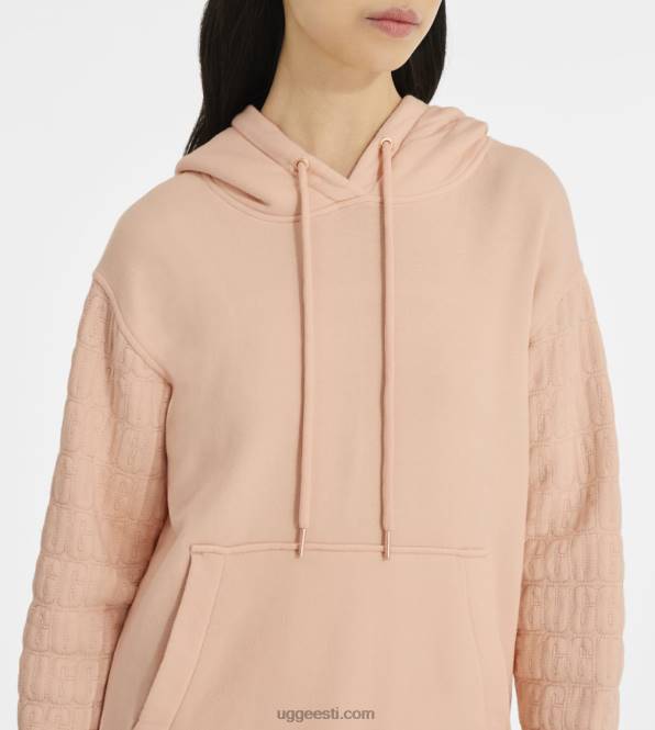 UGG naised tatiana logoga kapuuts PHPB1186 roosa hämarus