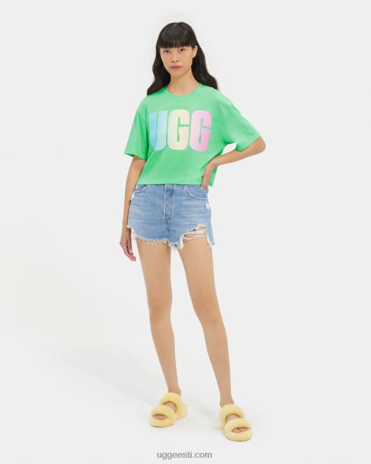 UGG naised Pattie kärbitud logoga tee PHPB1257 rohi