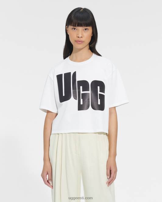 UGG naised fionna logoga tee PHPB2288 valge must