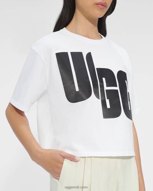 UGG naised fionna logoga tee PHPB2288 valge must