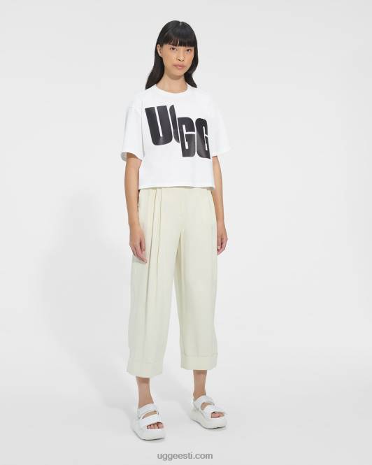 UGG naised fionna logoga tee PHPB2288 valge must