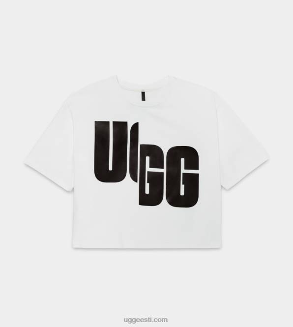 UGG naised fionna logoga tee PHPB2288 valge must