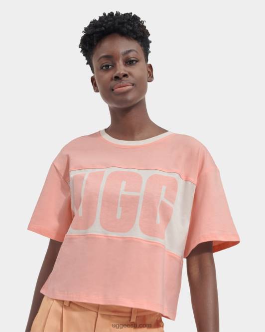 UGG naised jordene värviblokeeritud logoga tee PHPB2166 roosa opaal