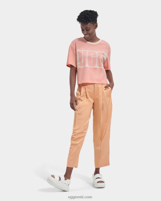 UGG naised jordene värviblokeeritud logoga tee PHPB2166 roosa opaal