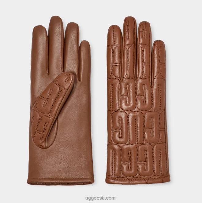 UGG naised nahast tepitud logokinnas PHPB2258 kastan