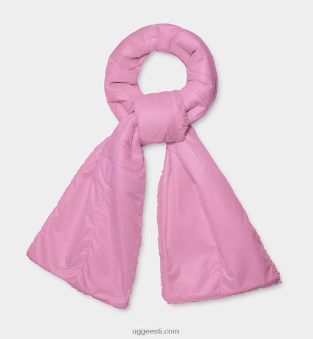 UGG naised sherpa puffer logoga sall PHPB1266 roosa kvarts