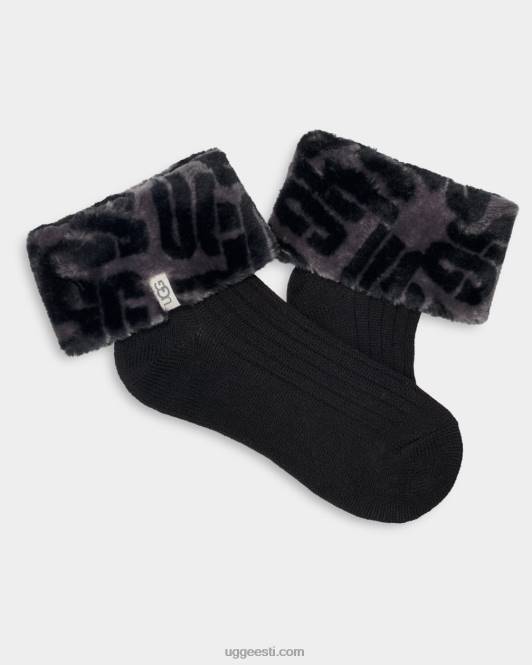 UGG naised lita sokk ii PHPB410 must monogramm