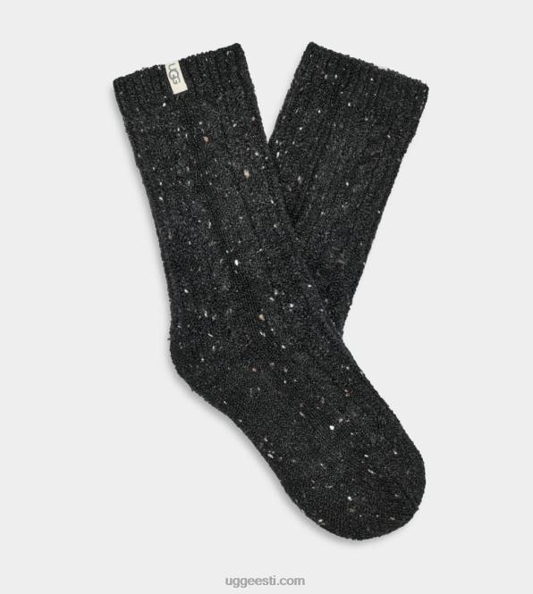 UGG naised radell kaabel kududa meeskonna sokk PHPB683 mustatähniline